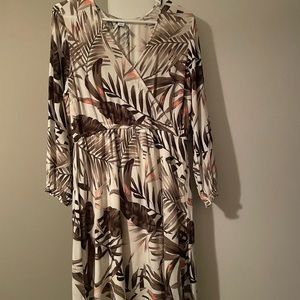 Long sleeve floral dress